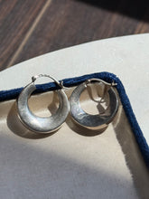 Load image into Gallery viewer, Vintage Sterling Silver Hoops
