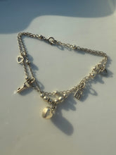 Load image into Gallery viewer, Sterling Silver Dainty Charm Bracelet
