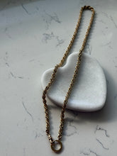 Load image into Gallery viewer, Vintage 1/20 12k Gold Filled Rope Chain 25”

