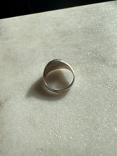 Load image into Gallery viewer, Vintage Etched Sterling Silver Mini Dome Ring Size 5.25
