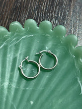 Load image into Gallery viewer, Vintage Mini Sterling Hoops
