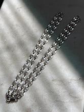 Load image into Gallery viewer, Vintage Puffy Mariner Sterling Silver Chain 24”
