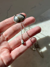 Load image into Gallery viewer, Vintage Sterling Silver Two-Tone Lariat Necklace
