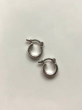 Load image into Gallery viewer, Dainty Micro Mini Vintage Sterling Silver Hoop Earrings
