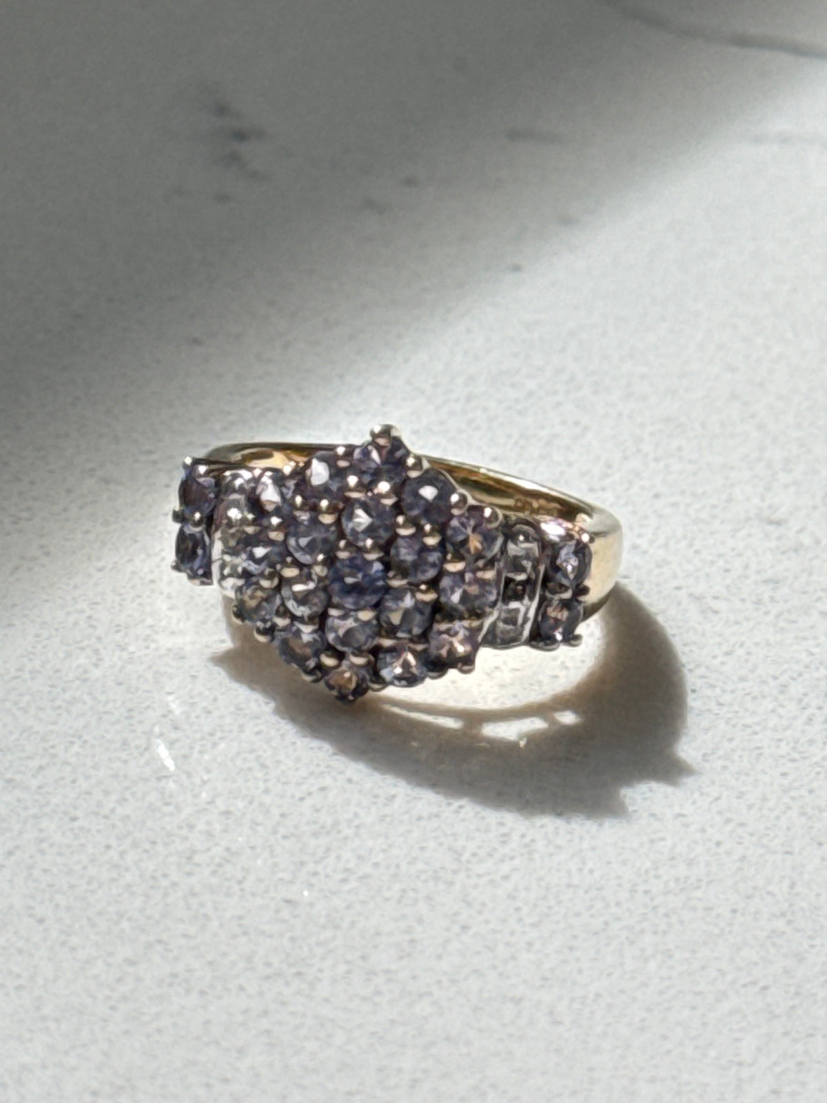 Amethyst Gold Vermeil Ring Size 7
