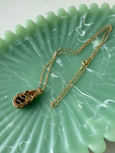 Load image into Gallery viewer, Tourmaline Gold Vermeil Necklace 18”
