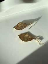 Load image into Gallery viewer, Vintage Cloisonné Enamel Floral Gold Plated Earrings
