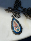 Vintage 1930s Floal Micromosaic Necklace