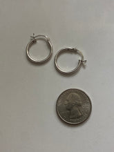 Load image into Gallery viewer, Classic Sterling Silver Hoop Earrings
