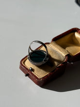 Load image into Gallery viewer, Vintage Bloodstone Sterling Silver Ring Size 8
