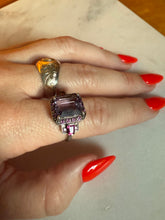 Load image into Gallery viewer, Amethyst Sterling Silver Ring Size 7.25
