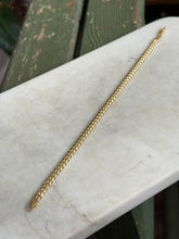 Load image into Gallery viewer, Italian Gold Vermeil Solid Cuban Curb Link Bracelet 8.5”
