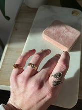 Load image into Gallery viewer, Levian 14k Rose Gold Chocolate Diamond Bypass Ring Size 9
