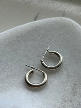 Load image into Gallery viewer, Sterling Silver Mini Tubular Hoops
