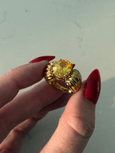 Load image into Gallery viewer, Chunky Yellow Gold Vermeil Ring Size 5.75
