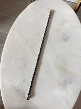 Load image into Gallery viewer, Synthetic Mystic Blue Topaz Sterling Silver Tennis Bracelet 7.5”
