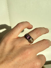 Load image into Gallery viewer, Amethyst Two-Tone Sterling Silver Ring Size 7.5

