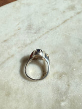 Load image into Gallery viewer, Natural Blue Sapphire Sterling Silver Ring Size 6.5
