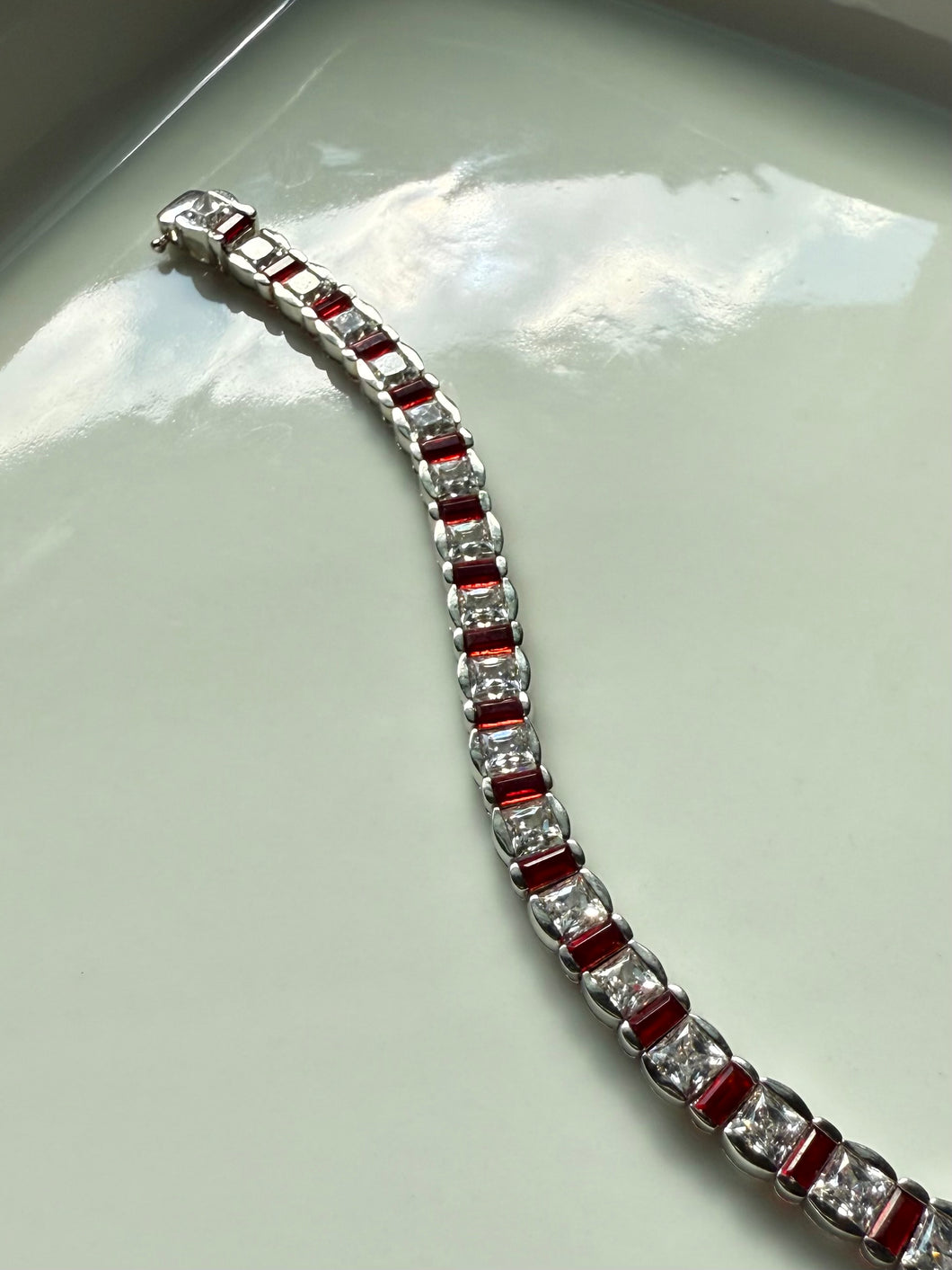 Sterling Silver Tennis Bracelet 6.5”
