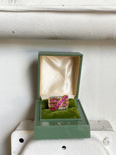 Load image into Gallery viewer, Chunky Gold Vermeil Pink Sapphire Ring Size 5.5
