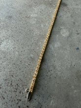 Load image into Gallery viewer, Natural Diamond 14k Yellow Gold Tennis Bracelet 6.75”
