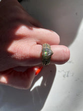Load image into Gallery viewer, Heart Gold Vermeil Ring Size 8.5
