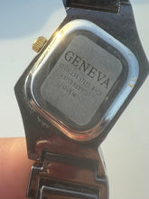 Load image into Gallery viewer, Vintage Geneva Black &amp; Gold Watch
