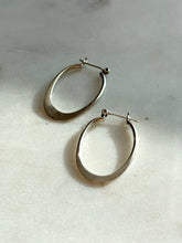 Load image into Gallery viewer, Vintage Sterling Silver Hoop Earrings
