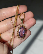 Load image into Gallery viewer, Germany Amethyst 14k Gold 1940s Pendant
