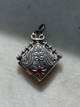 Load image into Gallery viewer, Sterling Silver Starburst Locket Pendant
