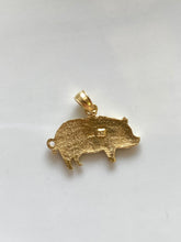 Load image into Gallery viewer, Pig 14k Yellow Gold Charm
