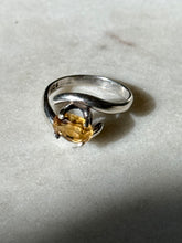 Load image into Gallery viewer, Vintage Citrine Sterling Silver Ring Size 6.5
