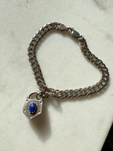 Load image into Gallery viewer, Lapis Sterling Silver Bracelet 8”
