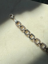 Load image into Gallery viewer, Italian Square Sterling Silver Bracelet 7.75”
