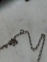 Load image into Gallery viewer, Vintage Signed Opal Sterling Necklace 18.75”
