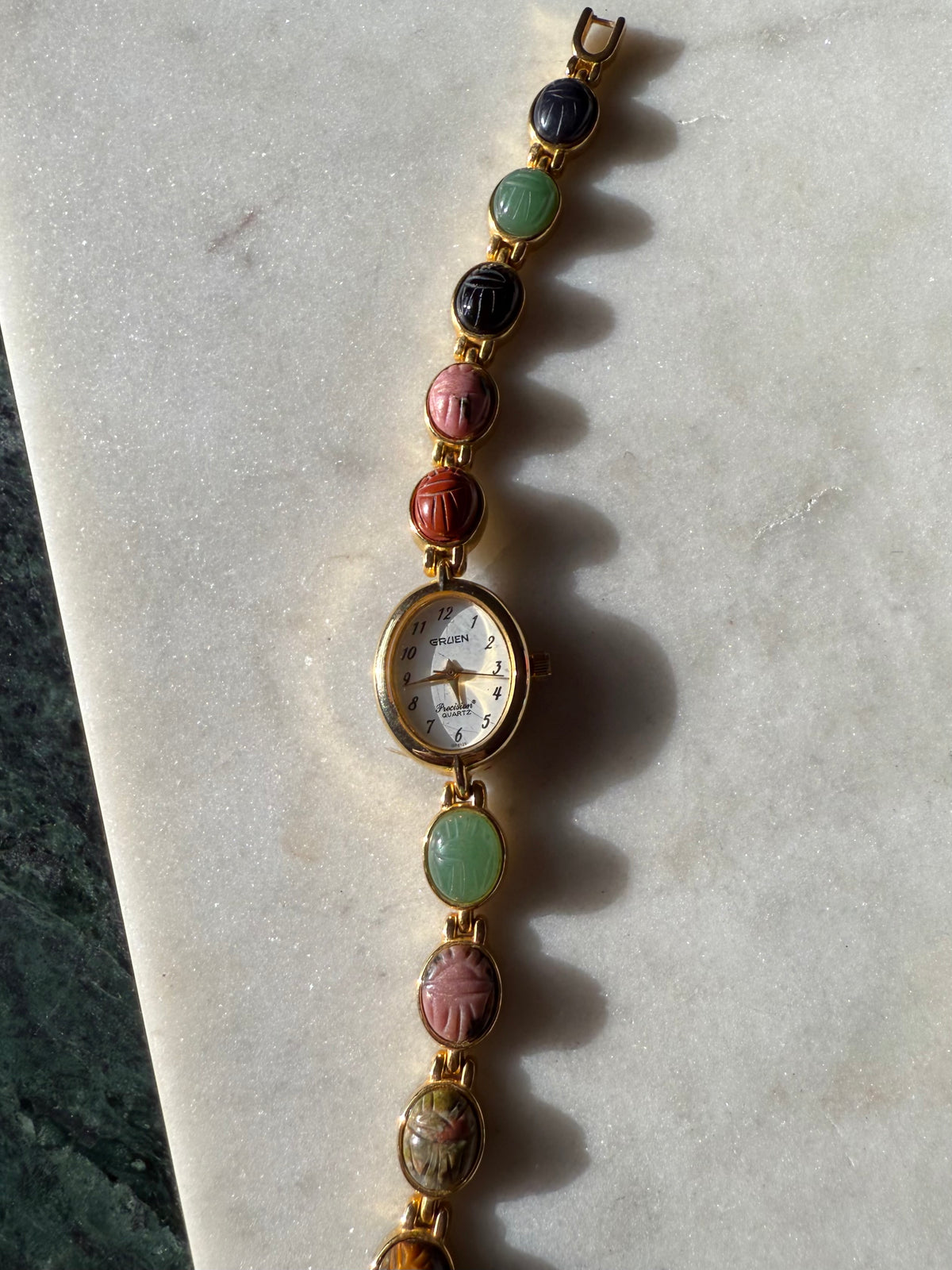 Vintage Gruen Scarab Beetle Wristwatch 7.5”