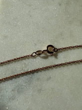 Load image into Gallery viewer, Rose Gold Vermeil Pink &amp; White Glass Necklace 18”
