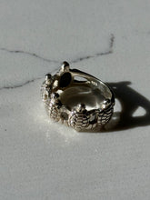 Load image into Gallery viewer, Solid Sterling Silver Turtle Ring Size 6.75
