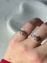 Load image into Gallery viewer, 14k Yellow Gold &amp; 18k White Gold Diamond Arrow Ring
