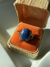 Load image into Gallery viewer, Lapis Vintage Sterling Silver Ring
