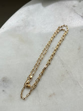 Load image into Gallery viewer, Gold Vermeil Micro Paper Clip Chain 18.5”
