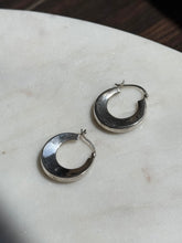 Load image into Gallery viewer, Vintage Sterling Silver Hoops
