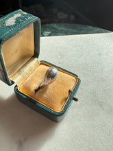 Load image into Gallery viewer, Vintage Etched Sterling Silver Mini Dome Ring Size 5.25
