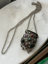 Load image into Gallery viewer, Multistone Container Necklace 30”
