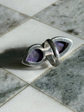 Load image into Gallery viewer, Purple Kunzite Sterling Silver Ring Size 6.25
