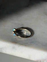 Load image into Gallery viewer, Gold Vermeil Opal Thin Stacker Band Size 8.25
