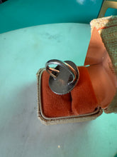 Load image into Gallery viewer, Chunky Turquoise Sterling Silver Ring Size 8
