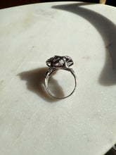 Load image into Gallery viewer, Brutalist Quartz Sterling Silver Ring Size 8.75
