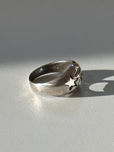 Load image into Gallery viewer, Vintage Celestial Heart Sterling Silver Ring Size 10.5
