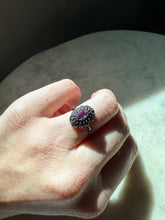 Load image into Gallery viewer, Antique Amethyst Marcasite Ring Size 7.25
